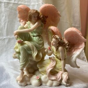 “Sisters Heart and Soul” Porcelain Figurine by Seraphim Classics (Roman, Inc.)